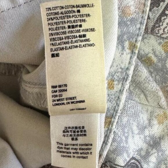 We The Free - Just Float On Flare Pants in Paisley Print Size 30 - Picture 12 of 15